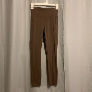 REI co-op brown/taupe leggings with pockets, size S